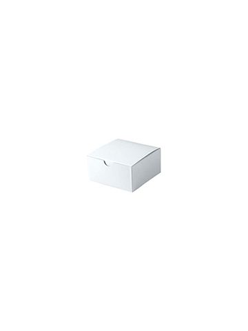White Folding Gift Boxes, 4" x 4" x 2"