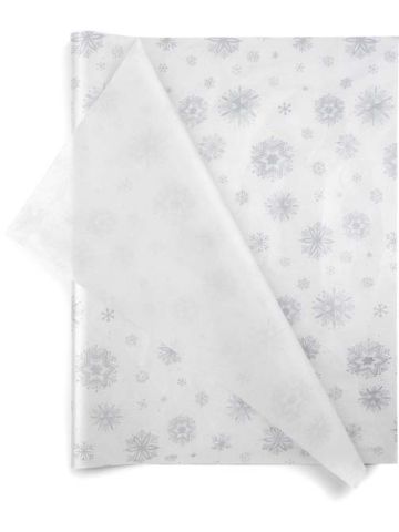 Diamond Snowflakes, Gemstones Patterened Tissue Paper