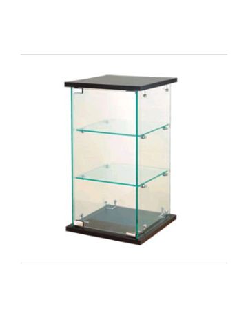 Display Case, Glass Countertop, 13" x 13" x 24"