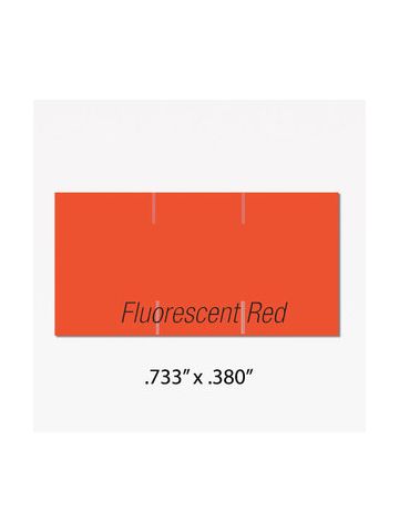 Monarch 1110 Labels, Fluorescent Red