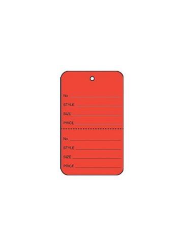 1 1/4" Red, UnStrung Apparel Colored Tags