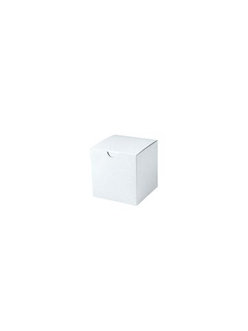 White Folding Gift Boxes, 4" x 4" x 4"