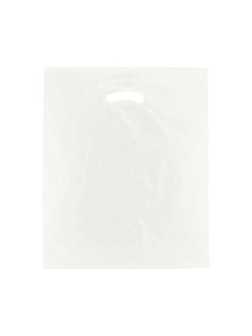 White, Super Gloss Merchandise Bags, 15" x 18" + 4"