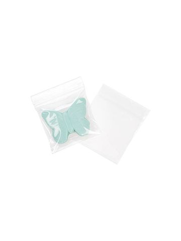 Clear Zipper Reclosable Poly Bags, 3" x 3"