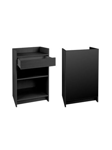 Black, Ready To Assemble Cash Register Stand