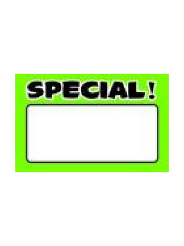 Green/Black Special, Sign Cards, 5-1/2" x 7"