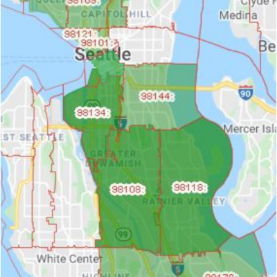 Northside Friday Delivery Map